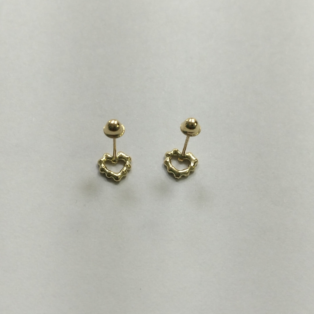 BROQUELES BROQUEL FIG CORAZON 14K 0.23 GR (NUEVO)
