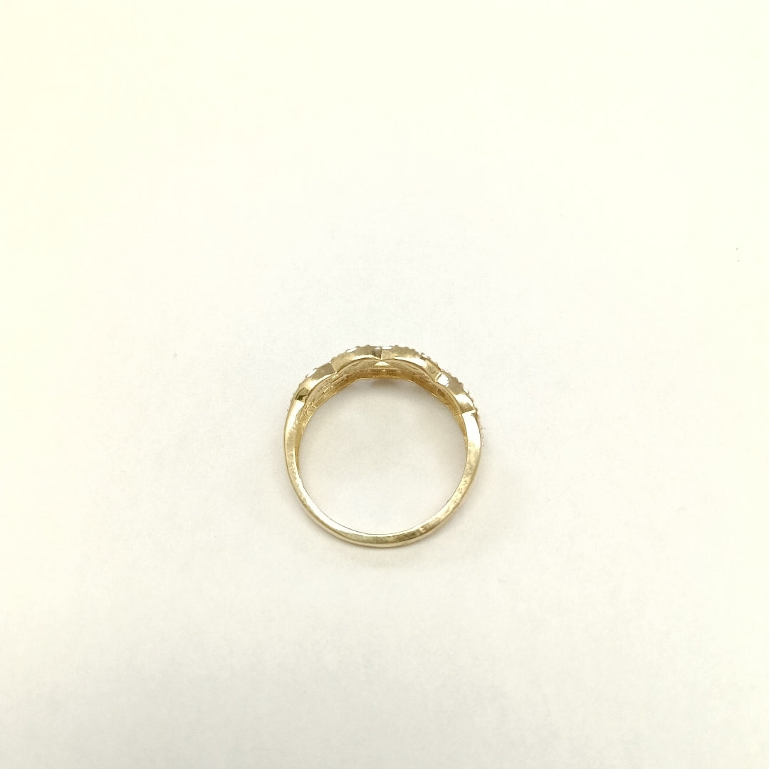 ANILLOS C CIRCONIAS 14K TALLA 8 2.5 GR (NUEVO)