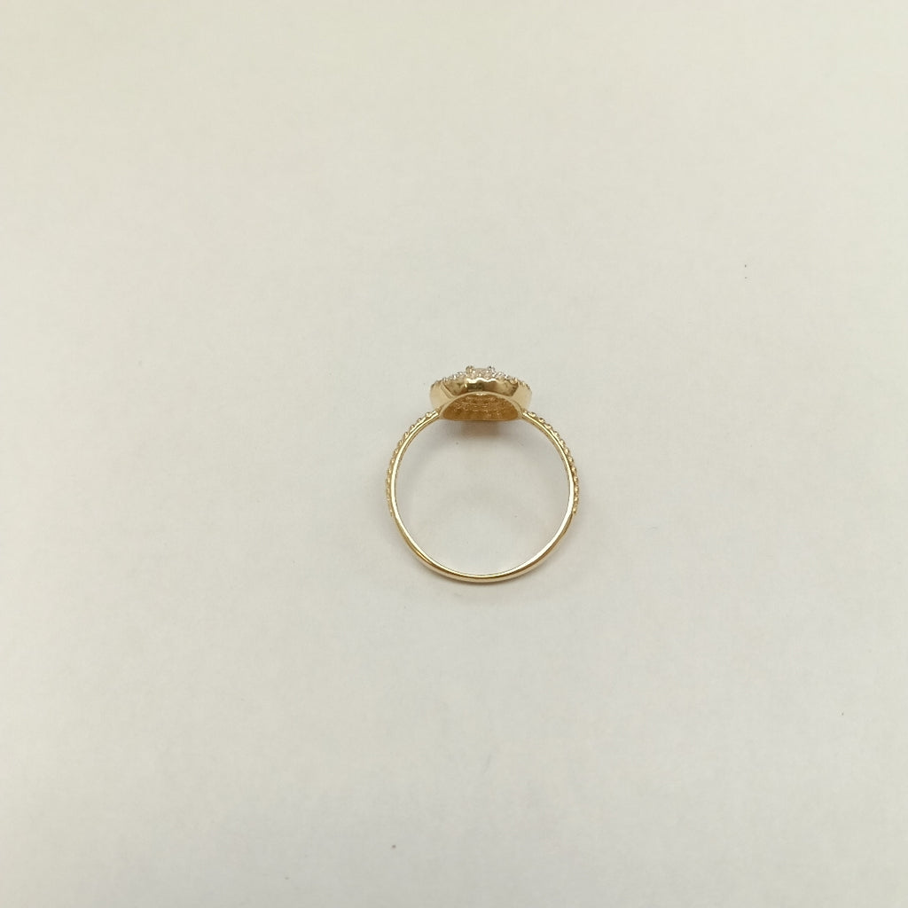 ANILLO ANILLITO C CIRCONIAS 14K 7 TALLA 1.8 GR (NUEVO)