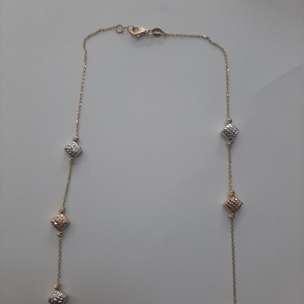 GARGANTILLA ORO COMBINADO 14 K 4.7 GRMS (SEMINUEVO)