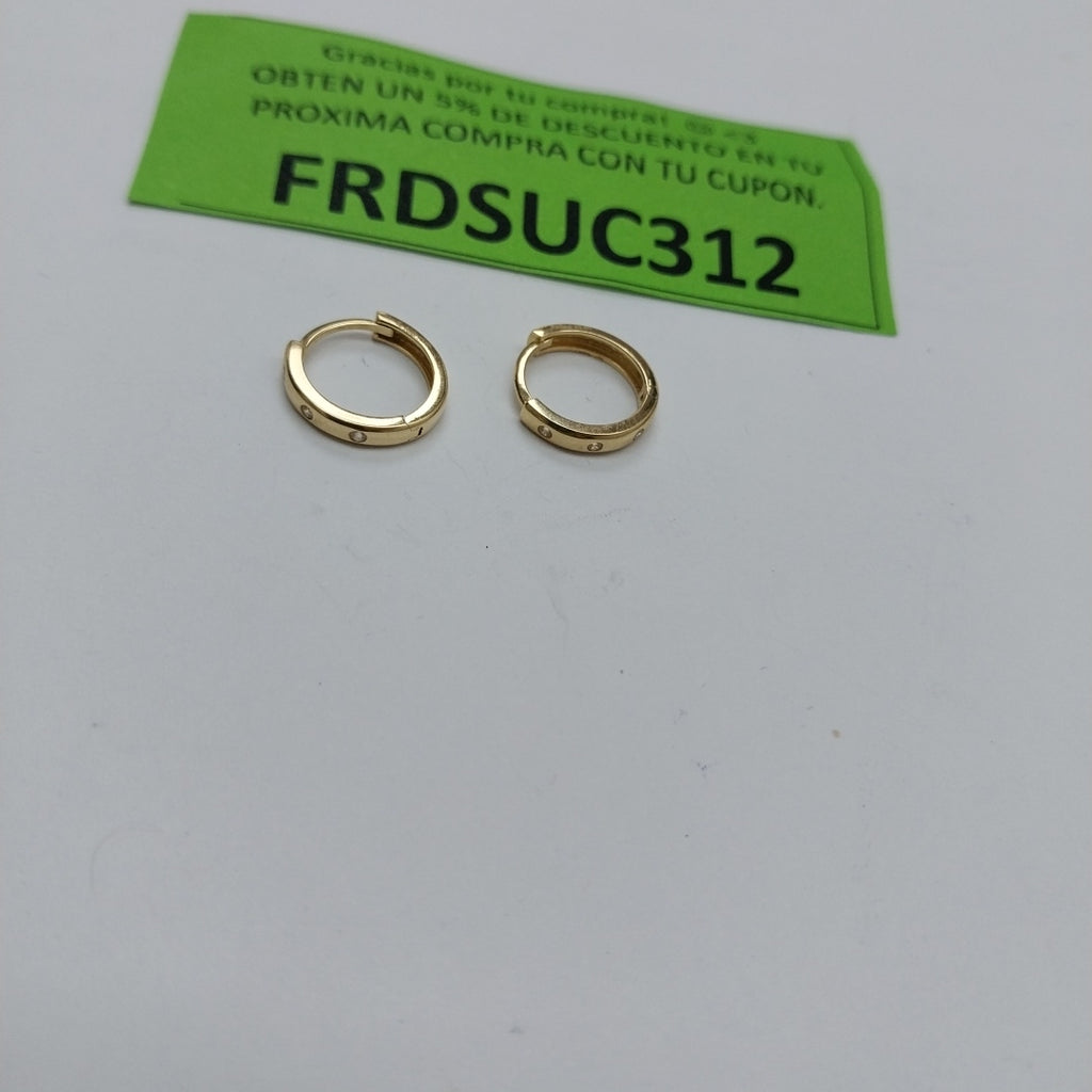ARRACADAS PAR ORO 14 K 1.5 GRMS (SEMINUEVO)