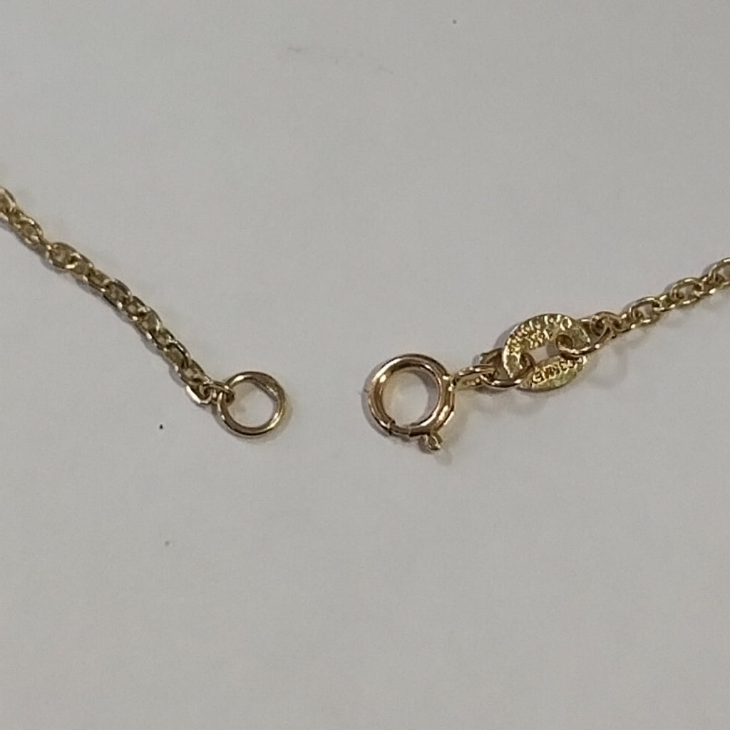 PULSERA TEJIDO ESPECIAL FIG AROS UNIDOS C CIRCS 14K 18 CM 2.1 GR (NUEVO)