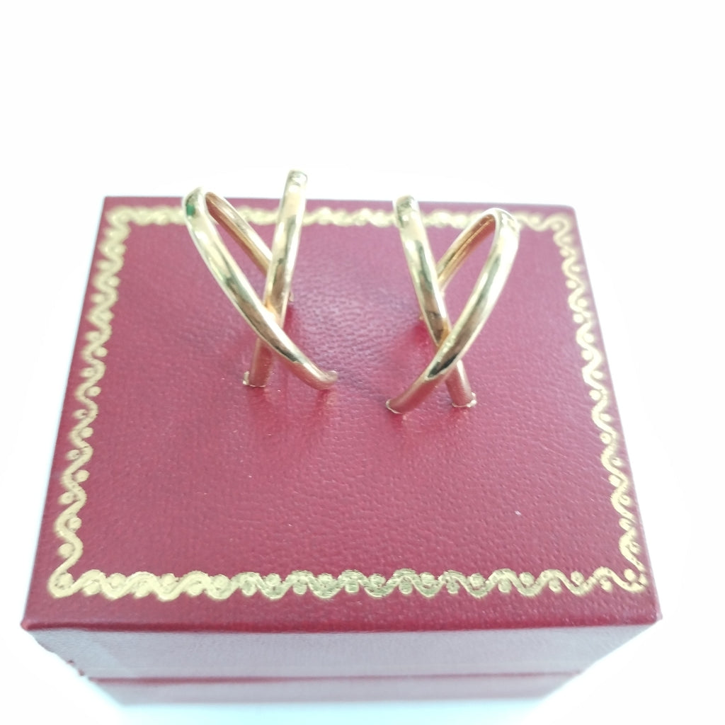 ARRACADAS PAR ORO 14 K 1.4 GRMS (SEMINUEVO)