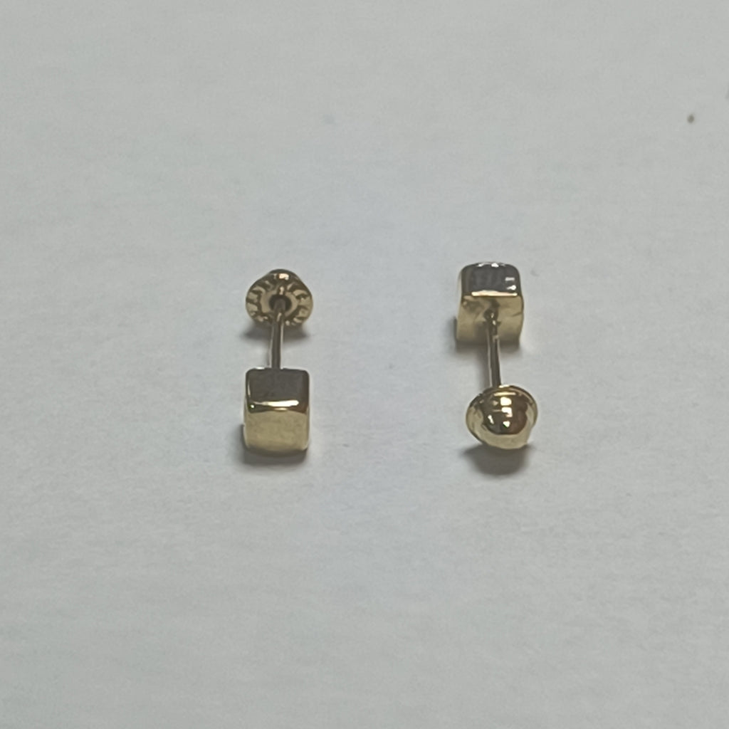 BROQUELES BROQUEL FIG CUBO 14K 0.203 GR (NUEVO)