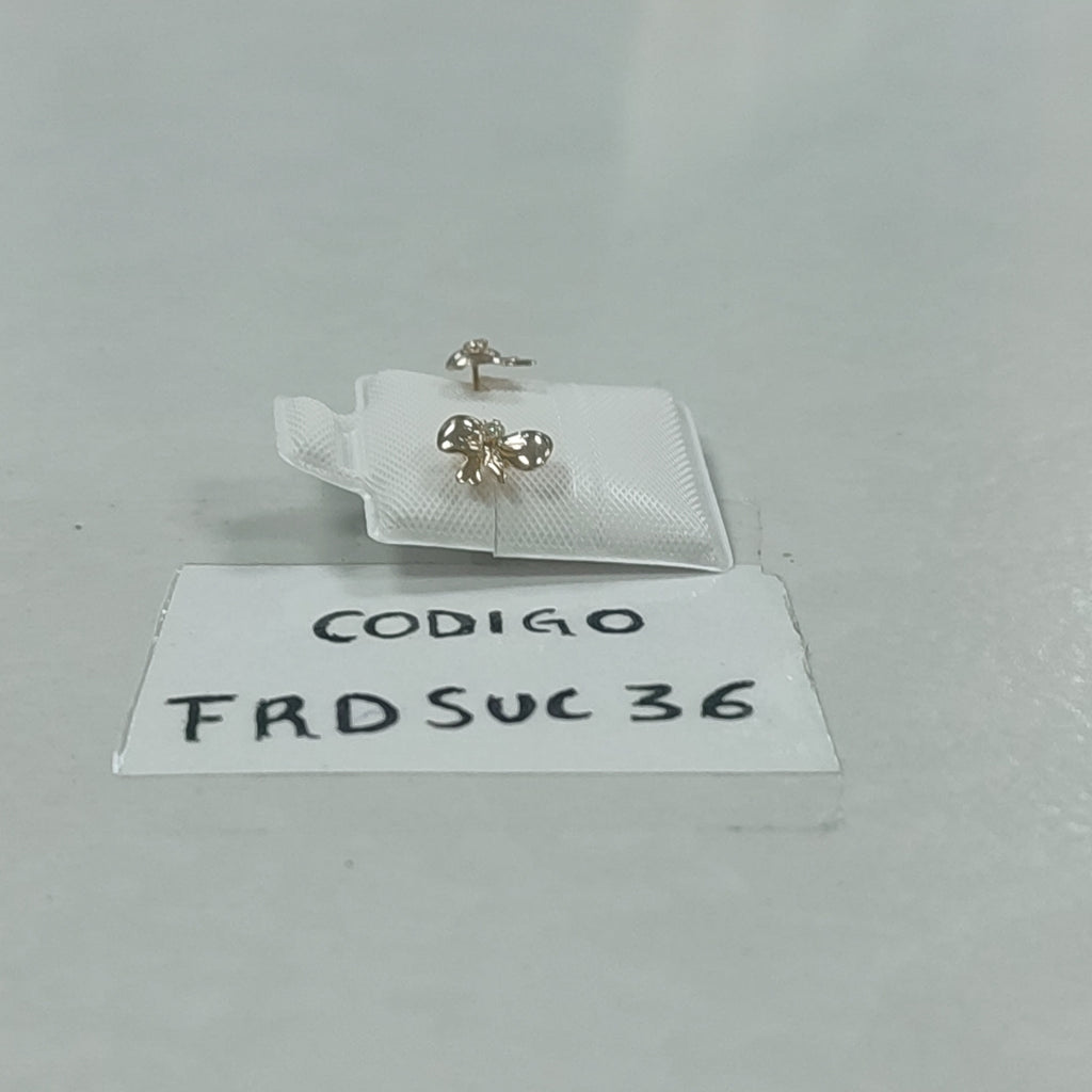BROQUELES BROQUEL FIG MOÑO C CIRCONIA 14K 0.2441 GR (NUEVO)