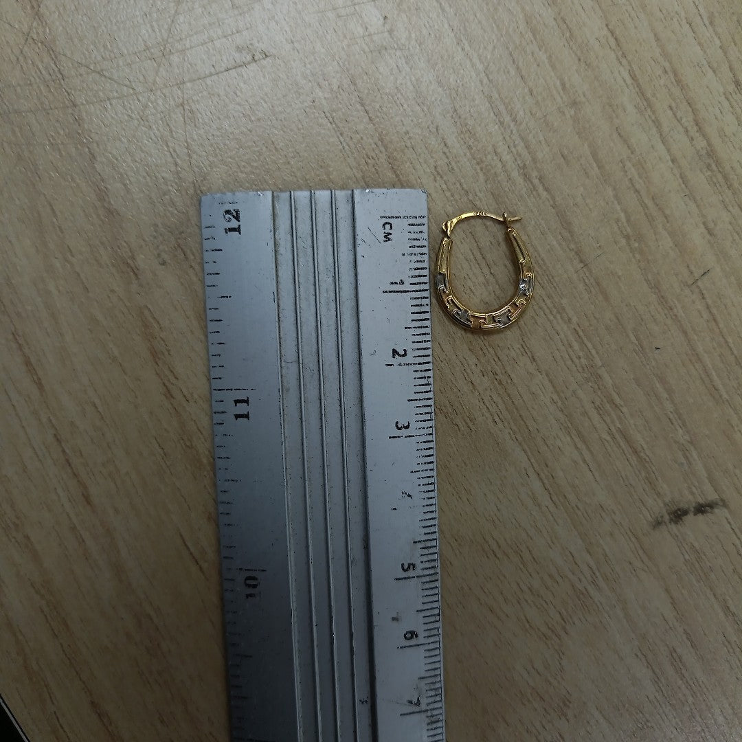 ARRACADAS PAR ORO 14 K 0.5 GRMS (SEMINUEVO)