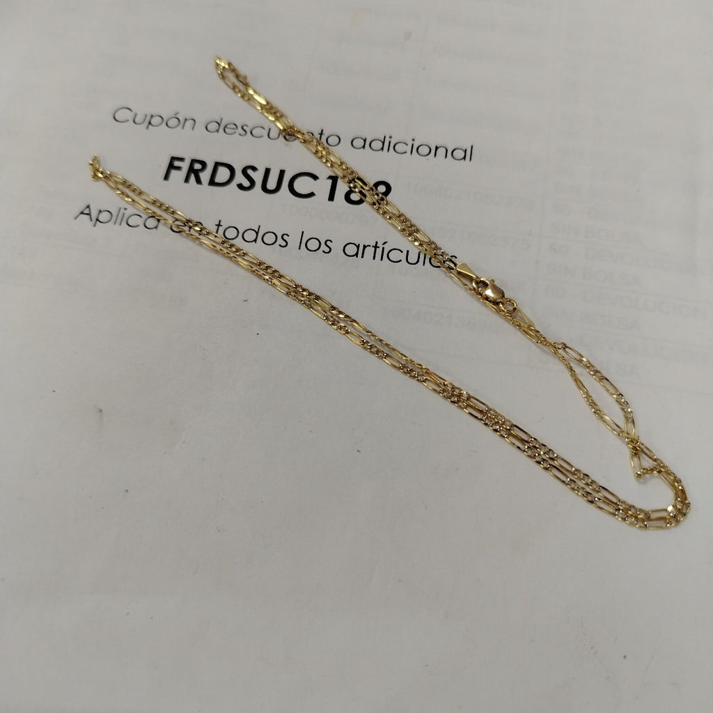CADENA 3X1 14K 60 CM 3.9 GR (NUEVO)