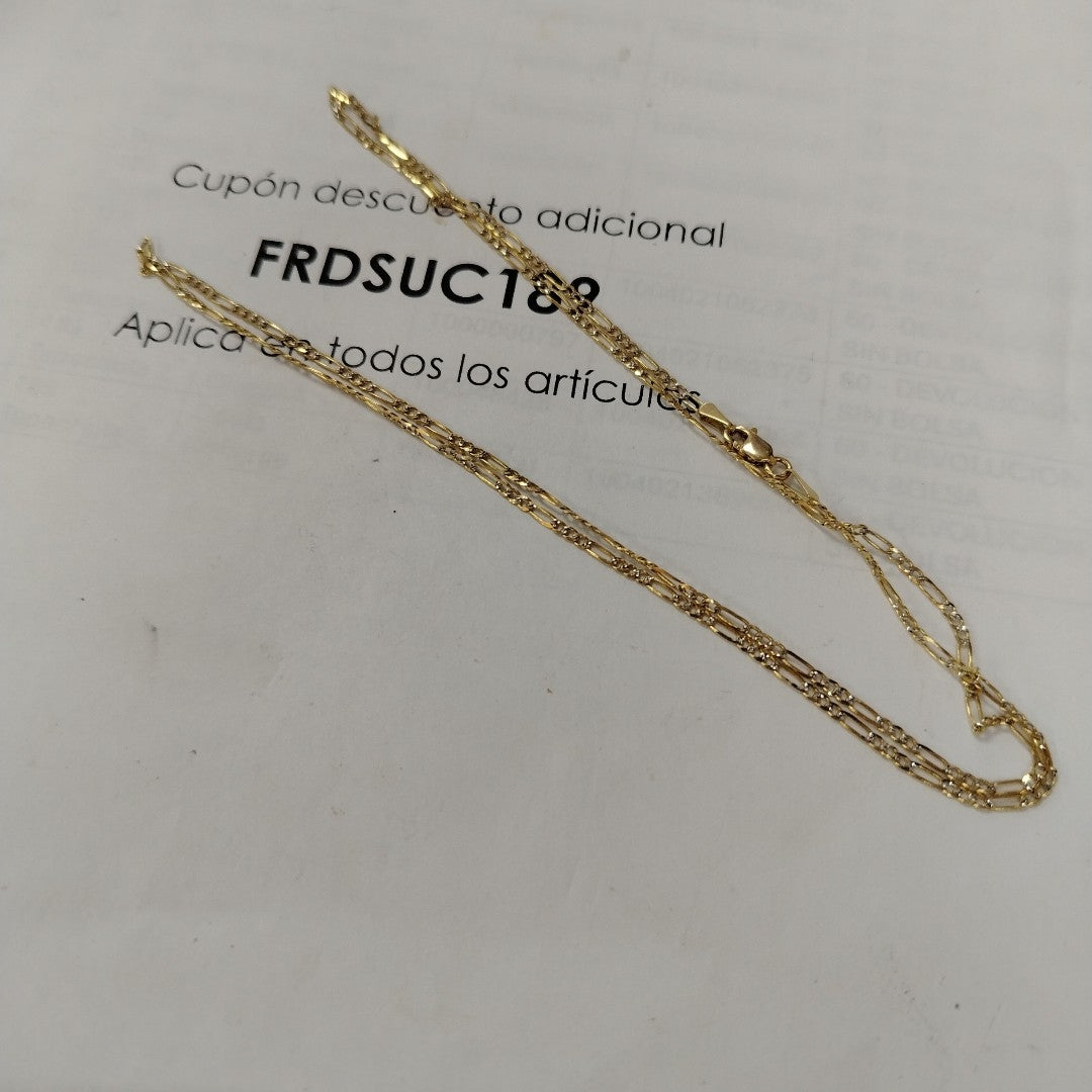 CADENA 3X1 14K 60 CM 3.9 GR (NUEVO)