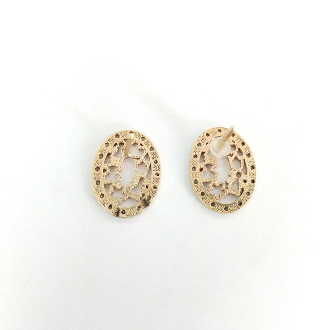ARETES PAR ORO, ORO BLANCO 14 K 3.4 GRMS (SEMINUEVO)