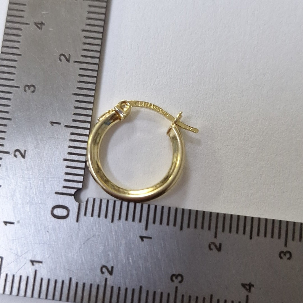 ARETES ARRACADAS CON CIRCONIAS 10K 1.4 GR (NUEVO)