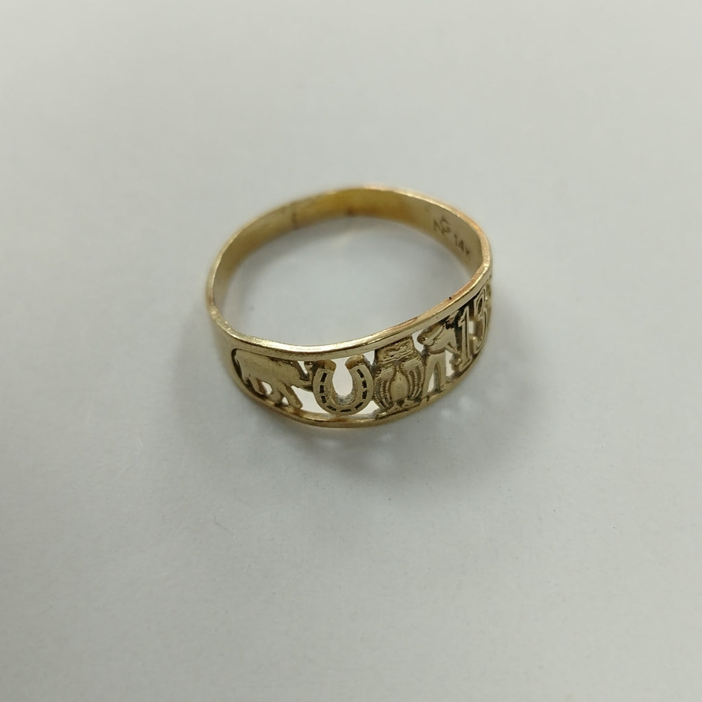 ANILLO ORO 14 K 2,20 GRMS (SEMINUEVO)