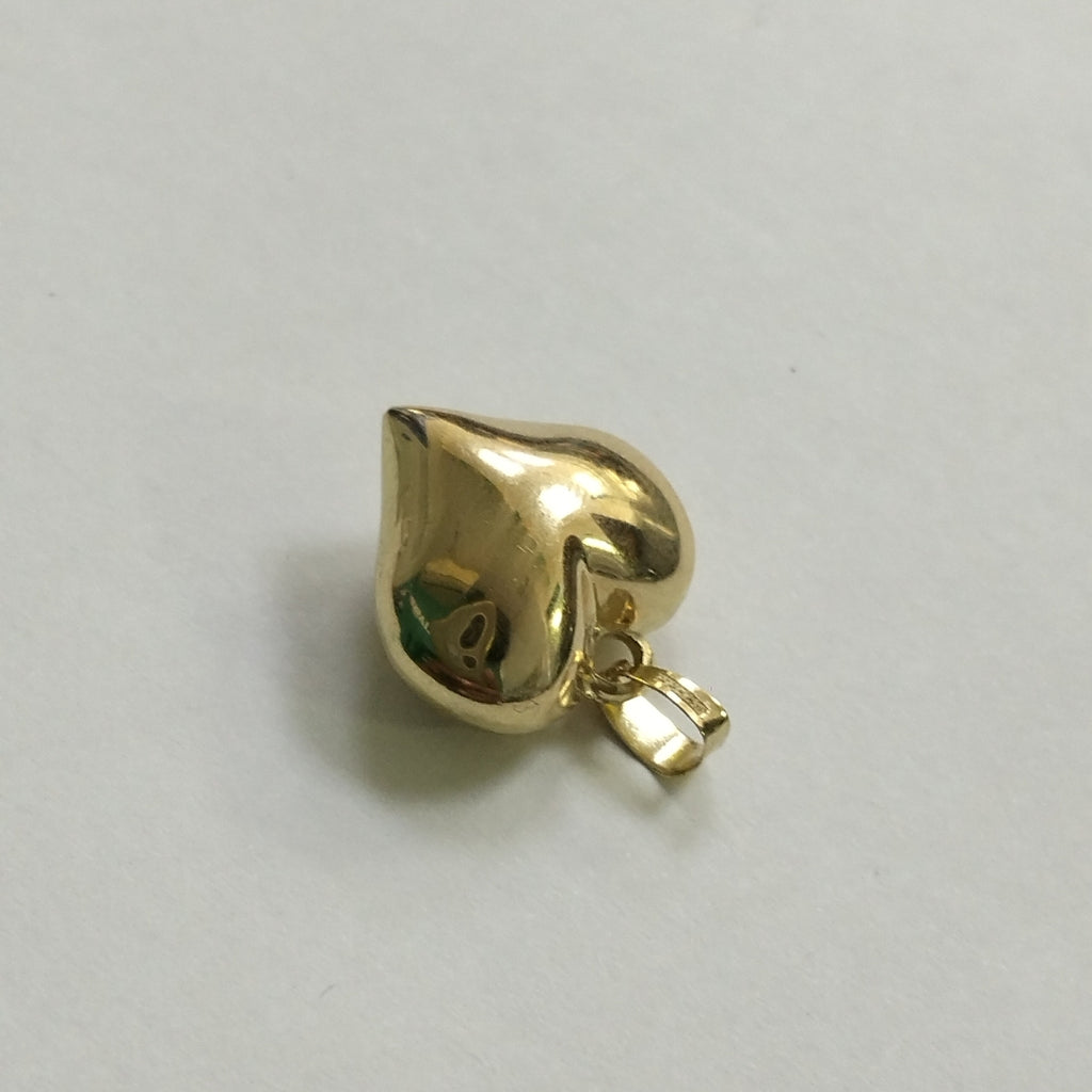 DIJE TEJIDO CORAZON LISO 14K 1.2 GR (NUEVO)