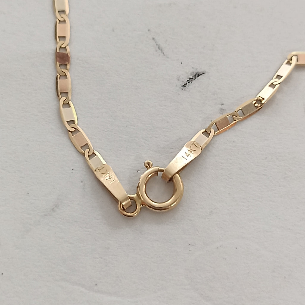 CADENA ORO COMBINADO 14 K 1,30 GRMS (SEMINUEVO)