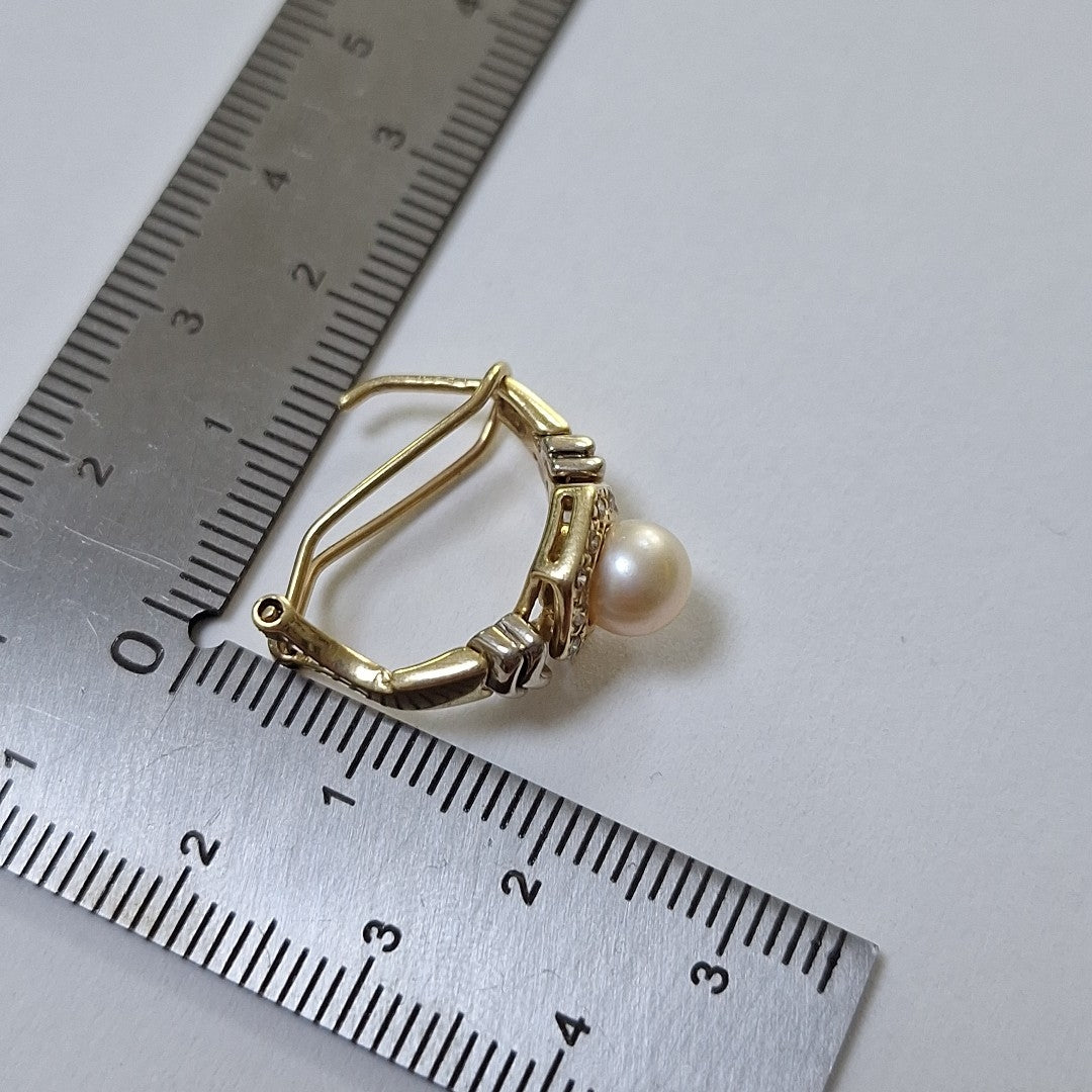ARETES PAR ORO 14 K 6,10 GRMS (SEMINUEVO)