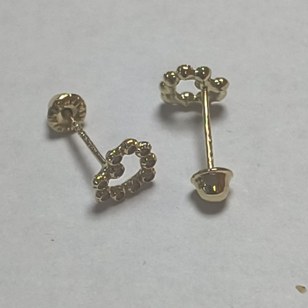 BROQUELES BROQUEL FIG CORAZON 14K 0.23 GR (NUEVO)