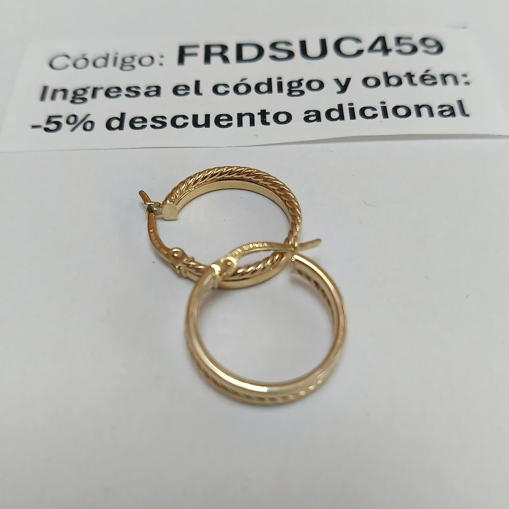ARRACADAS ORO 14K 1.8 (NUEVO)