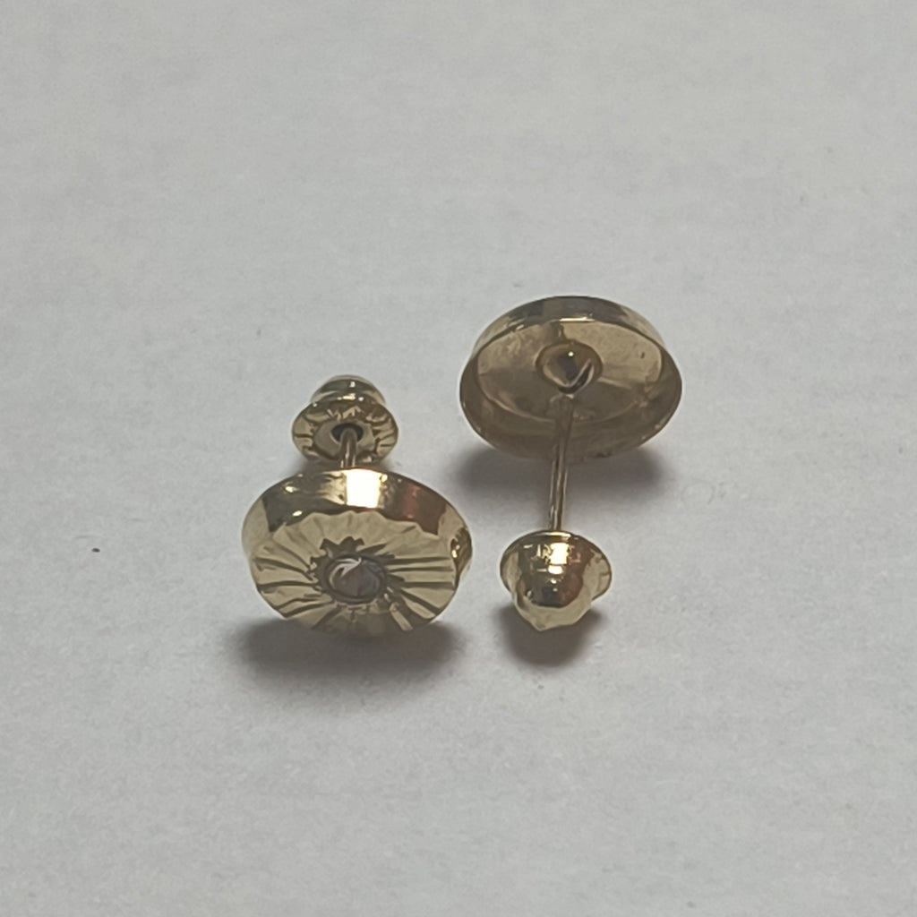 BROQUELES BROQUEL FIG BOTON C CIRCONIA 14K 0.2916 GR (NUEVO)