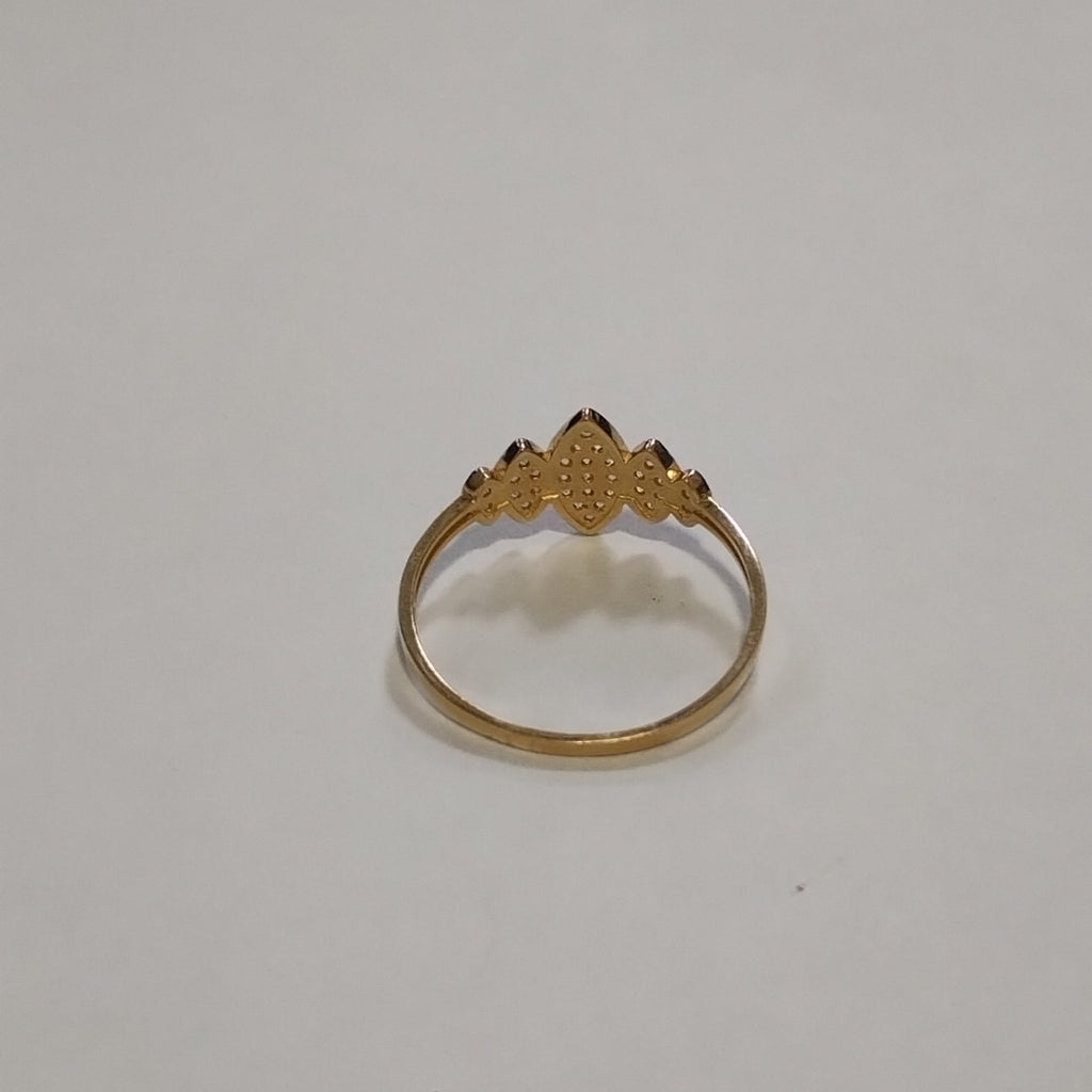 ANILLO ANILLITO C CIRCONIAS 14K 7 TALLA 1.2 GR (NUEVO)
