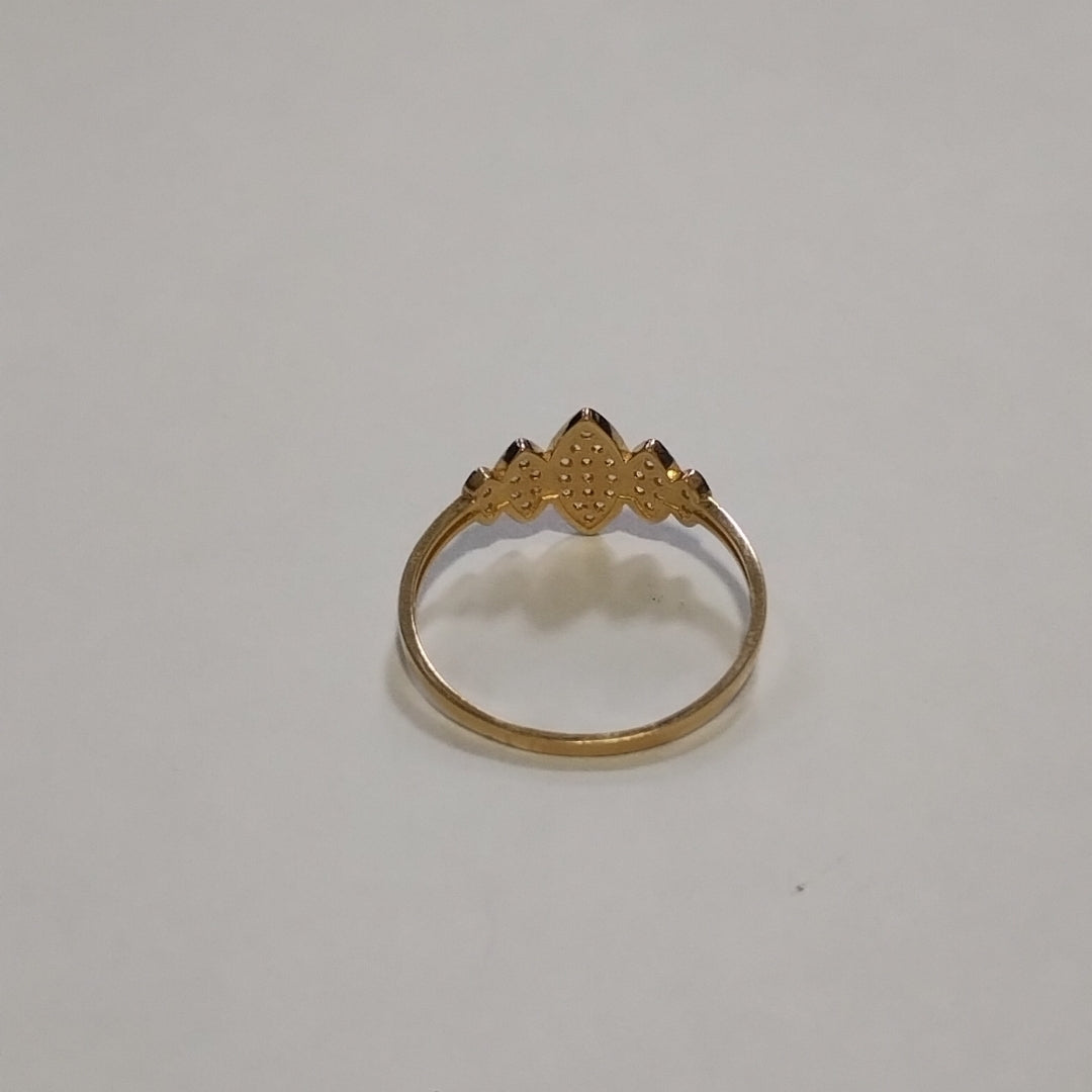 ANILLO ANILLITO C CIRCONIAS 14K 7 TALLA 1.2 GR (NUEVO)