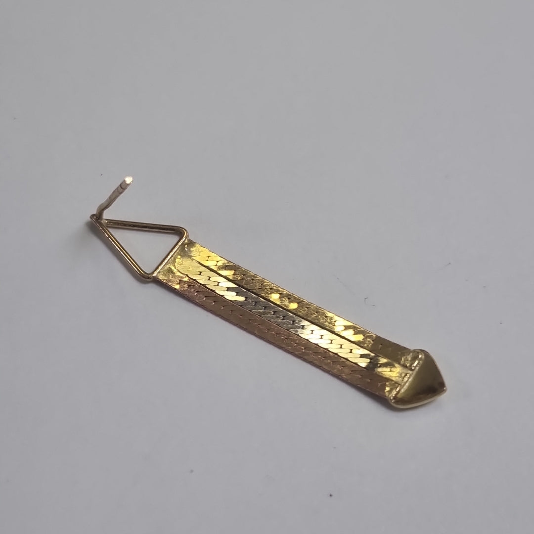 ARETES PAR ORO COMBINADO 14 K 1,60 GRMS (SEMINUEVO)