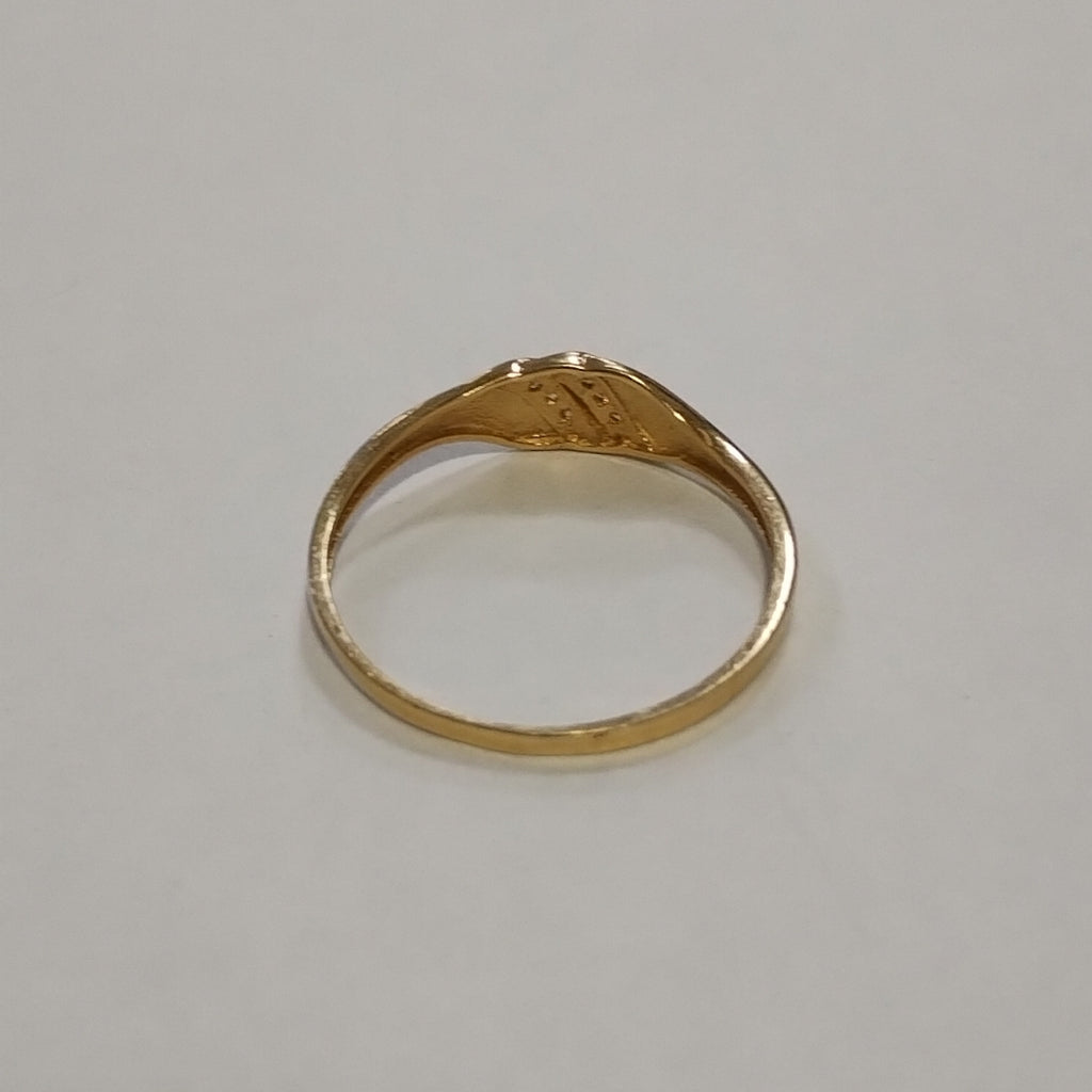 ANILLO ANILLITO C CIRCONIAS 14K 8.5 TALLA 1.2 GR (NUEVO)