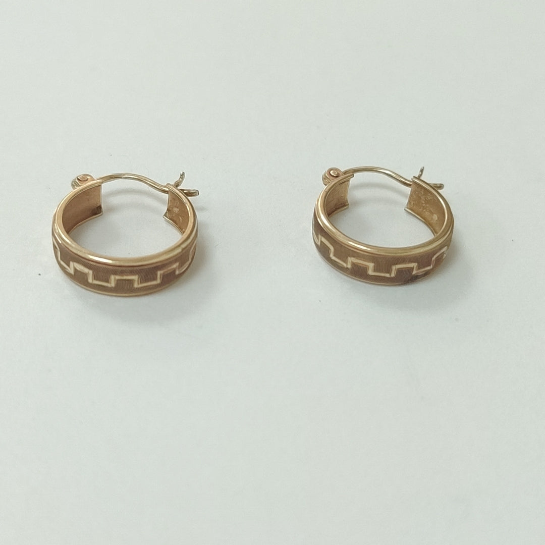 ARRACADAS PAR ORO 10 K 1.6 GRMS (SEMINUEVO)