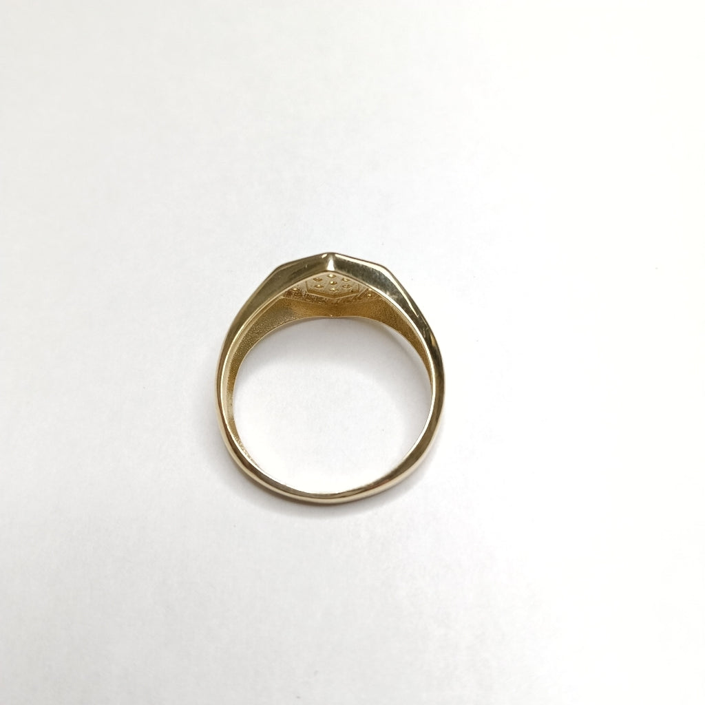 ANILLO C CIRCONIAS 14K 10 TALLA 3.9 GR (NUEVO)