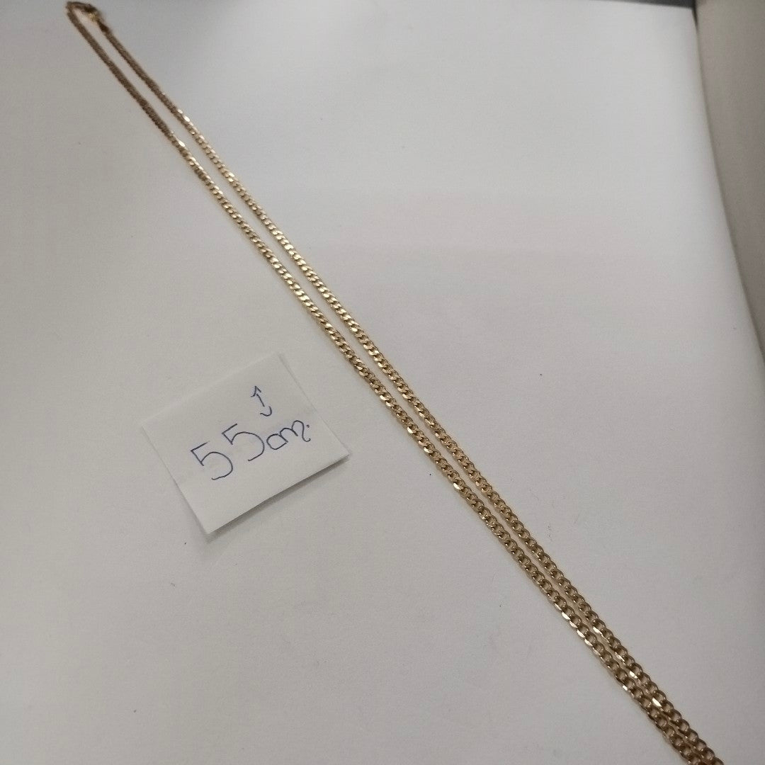CADENA BARBADA 14K 55 CM 5.9 GR (NUEVO)