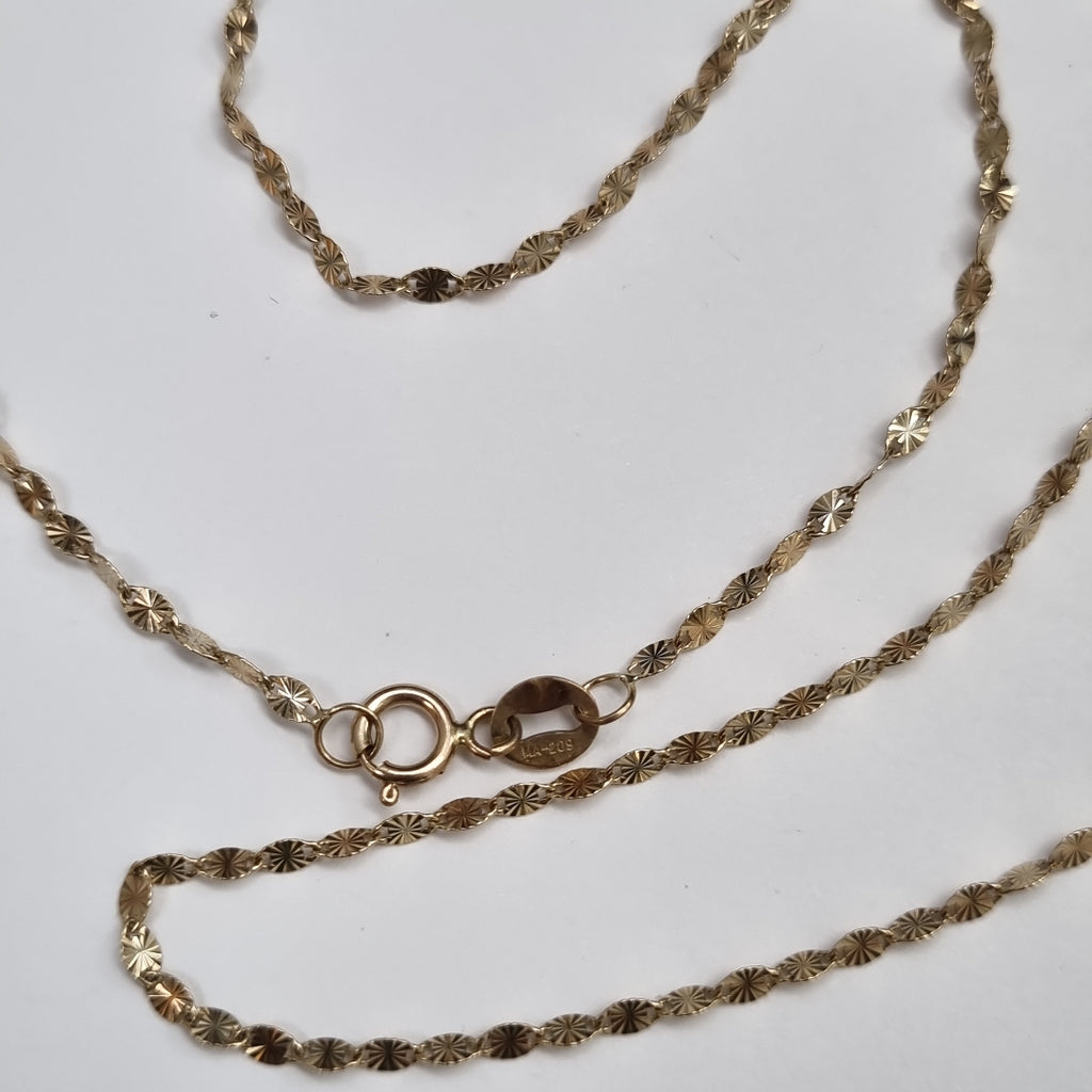 CADENA ORO, ORO COMBINADO 10 K 1.4 GRMS (SEMINUEVO)