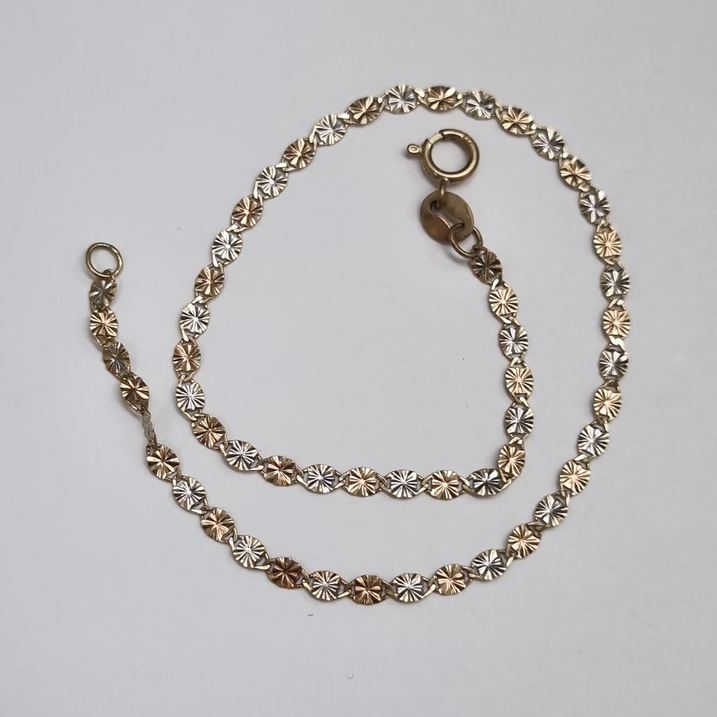 PULSERA ORO, ORO COMBINADO 10 K 0.6 GRMS (SEMINUEVO)