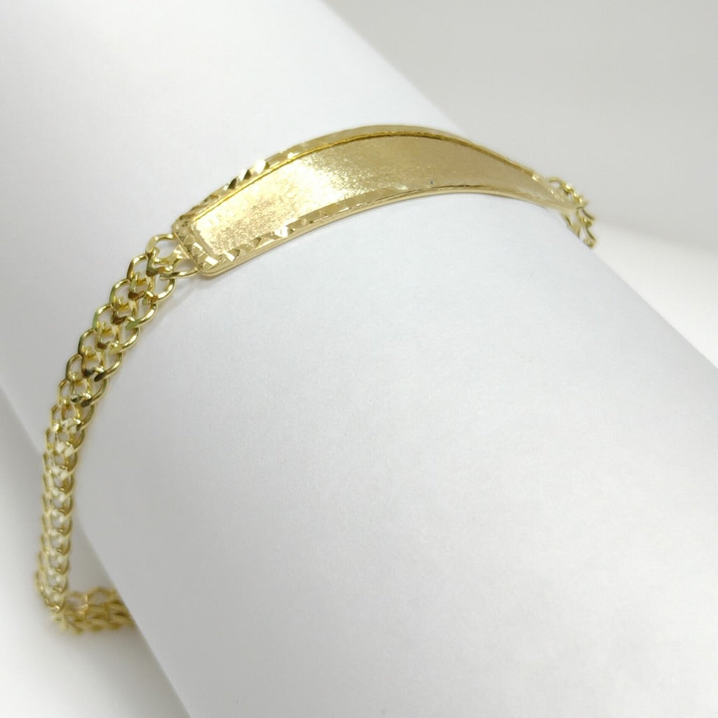 PULSERA TEJIDO ESCLAVA CHINO 14K 21 CM 10.4 GR (NUEVO)