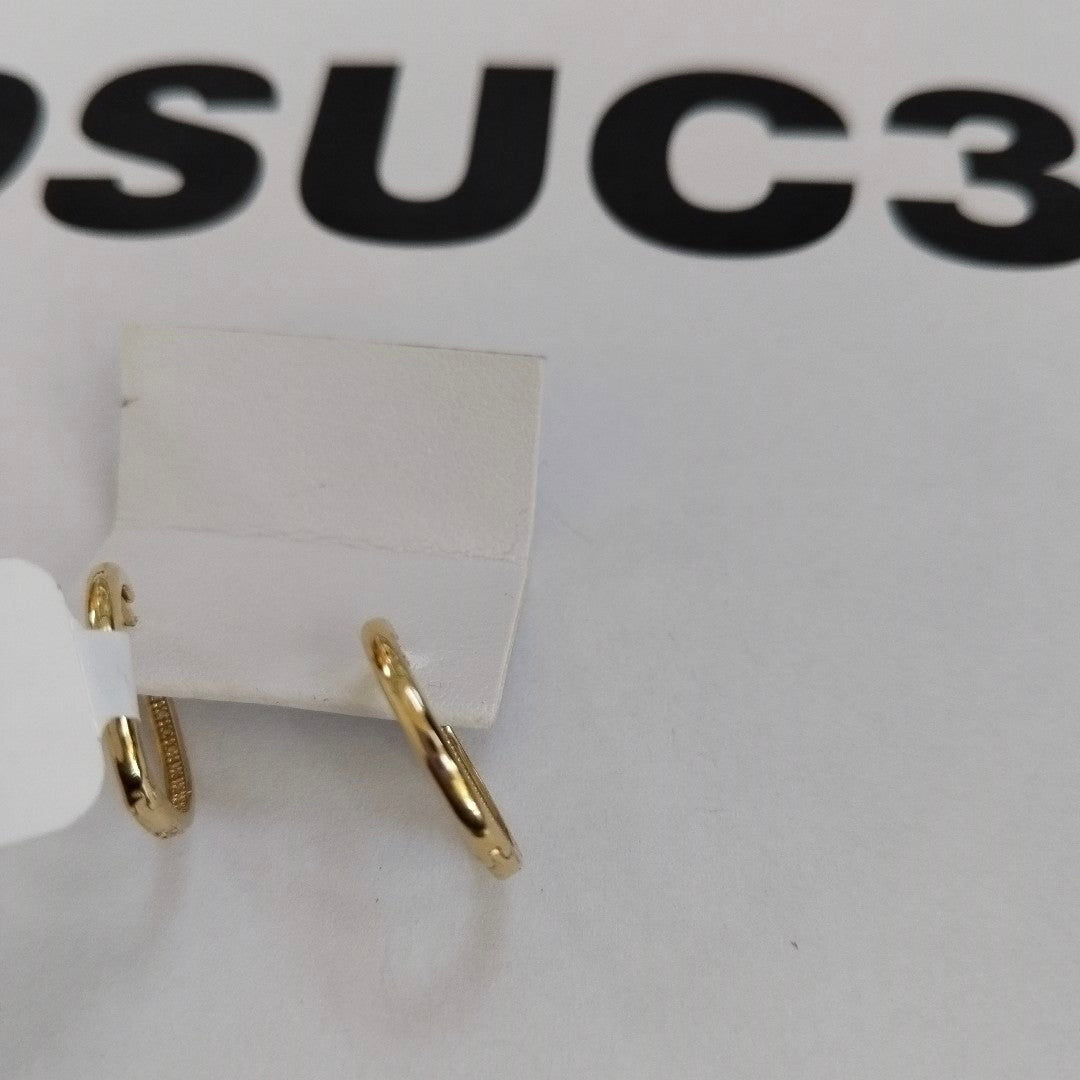 ARETES ARRACADAS C CIRCONIAS 14K 2 GR (NUEVO)