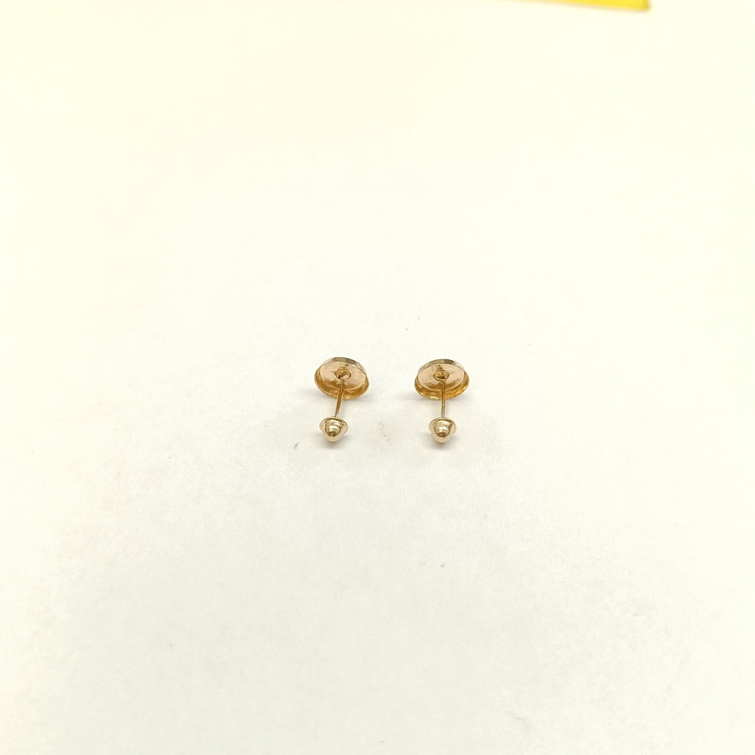 BROQUELES BROQUEL FIG BOTON C CIRCONIA 14K 0.2916 GR (NUEVO)
