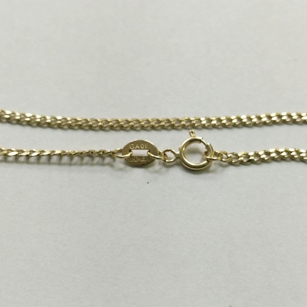 CADENAS TEJIDO BARBADA ORO 10K 55 CM 3.8 GR (NUEVO)