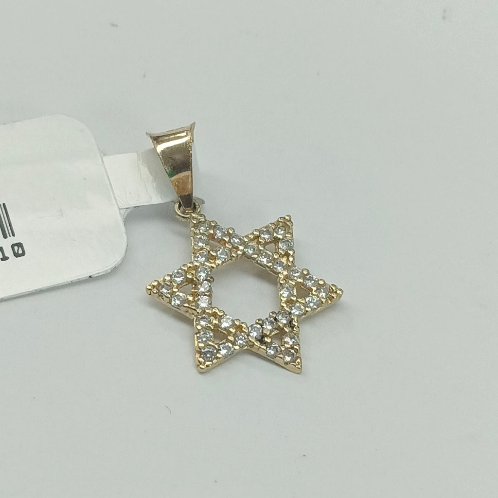 DIJE ESTRELLA C CIRCONIAS 14K 0.9 GR (NUEVO)
