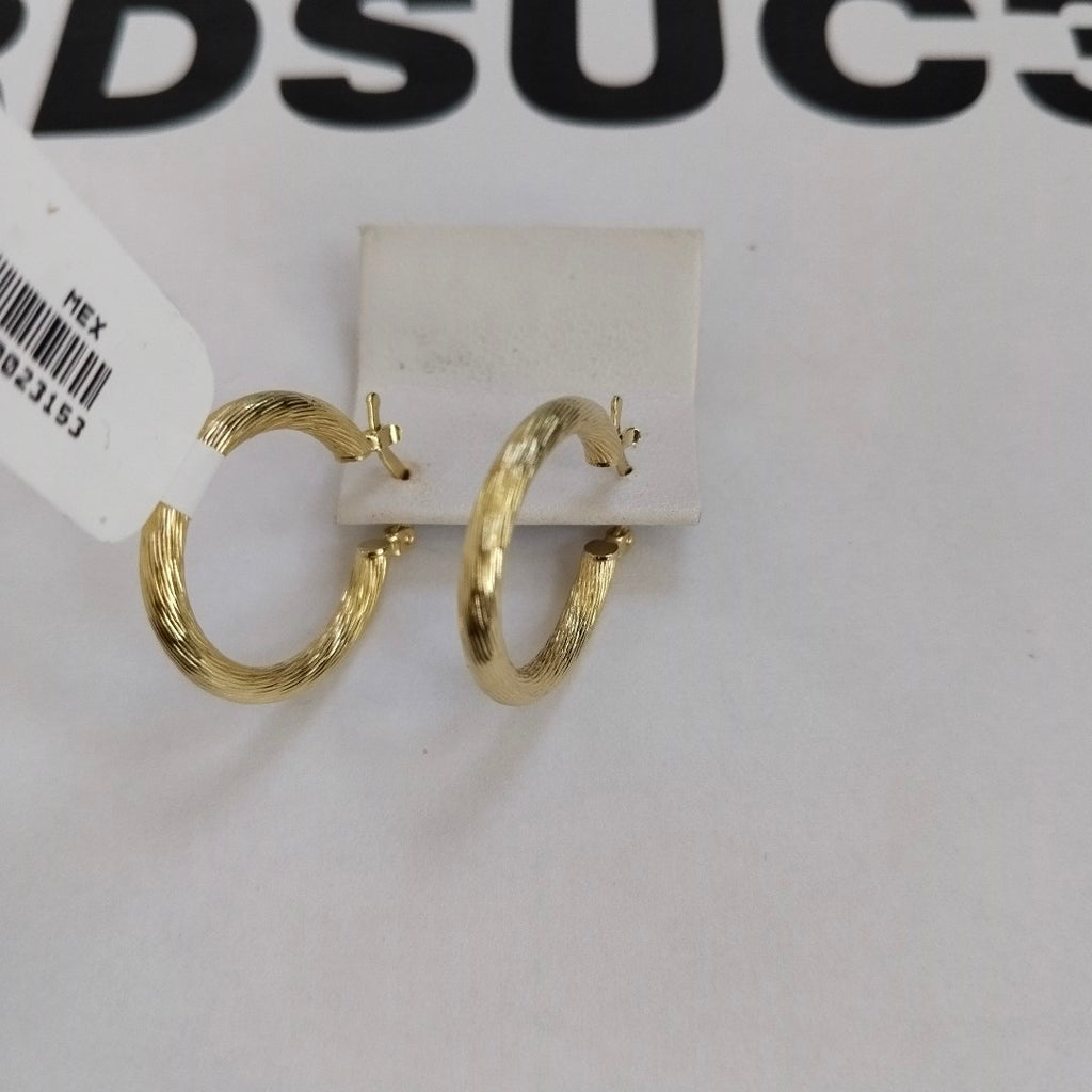 ARETES TEJIDO ARRACADAS ASTRIADAS 14K 2.9 GR (NUEVO)