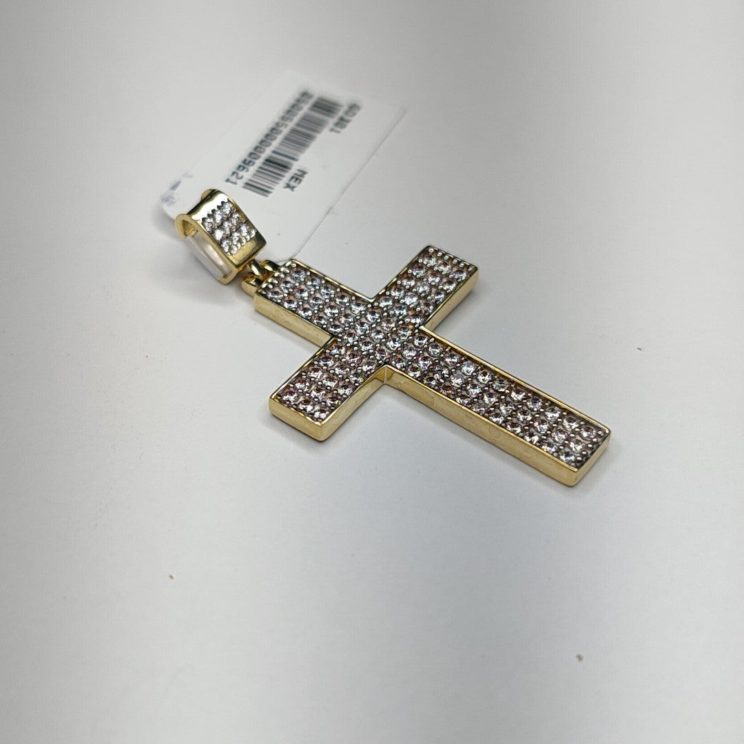 DIJE CRUZ C CIRCONIAS 14K 5.1 GR (NUEVO)