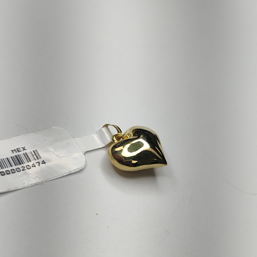 DIJE TEJIDO CORAZON LISO 14K 1.1 GR (NUEVO)