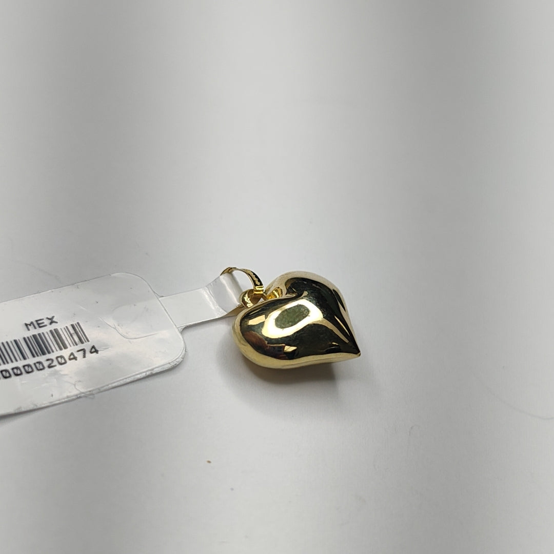 DIJE TEJIDO CORAZON LISO 14K 1.1 GR (NUEVO)