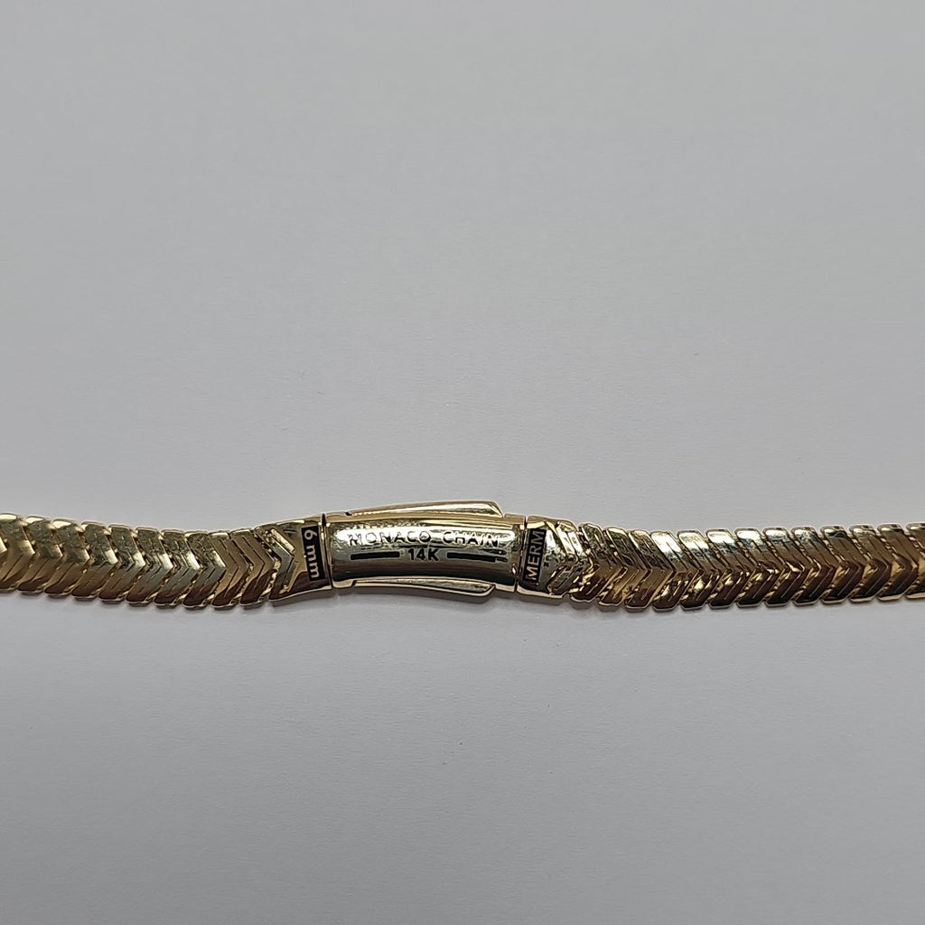 CADENA MONACO ORO 14K 15.8 (NUEVO)