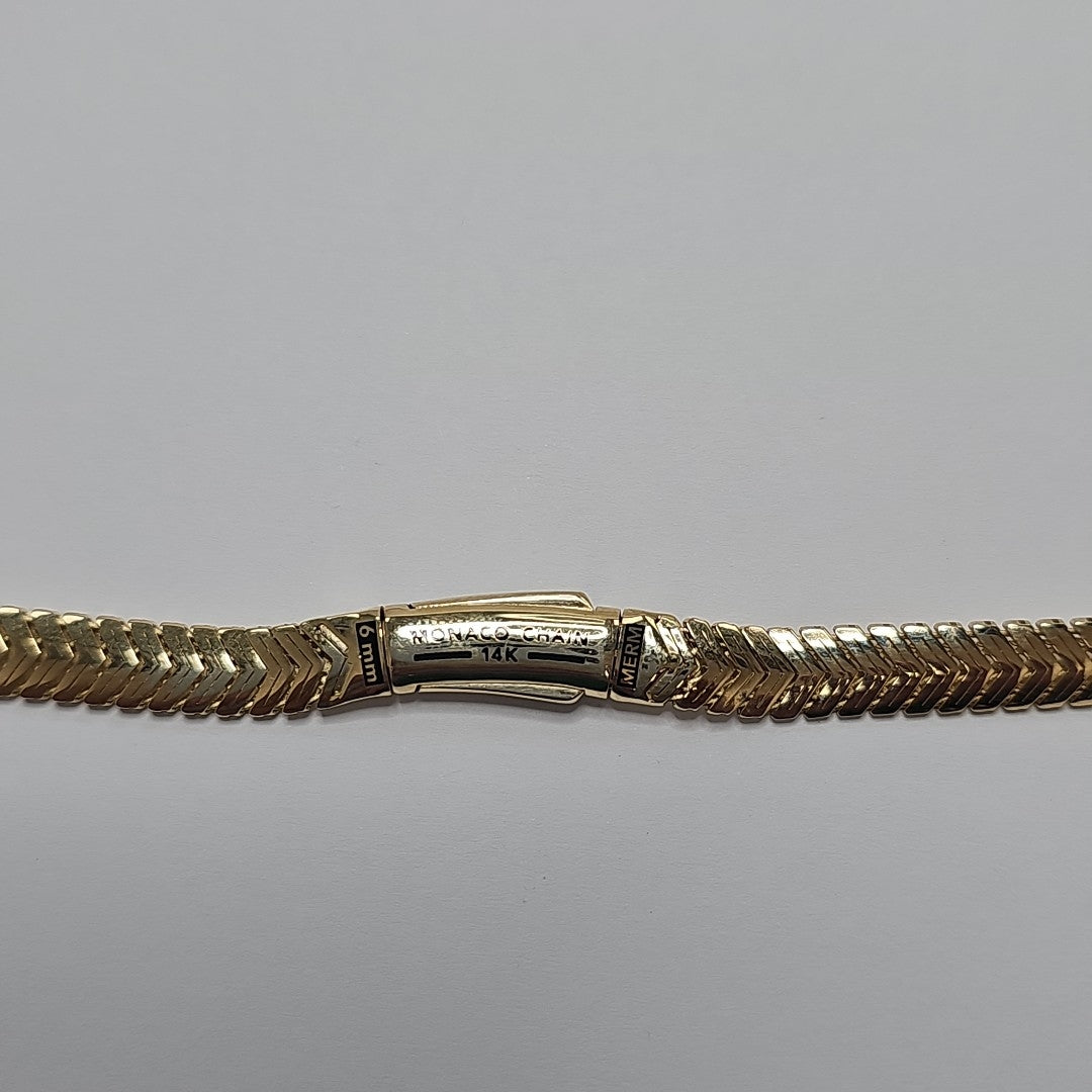 CADENA MONACO ORO 14K 15.8 (NUEVO)