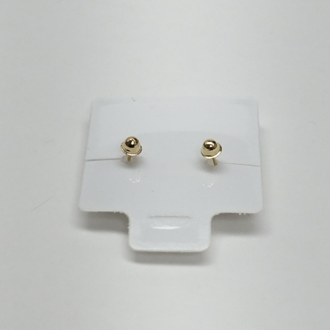 BROQUELES BROQUEL FIG SONRISA ESMALTE AMARILLO 14K 0.2074 GR (NUEVO)