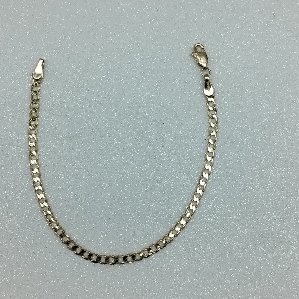 PULSERA TEJIDO BARBADA 14K 18 CM 3.2 GR (NUEVO)