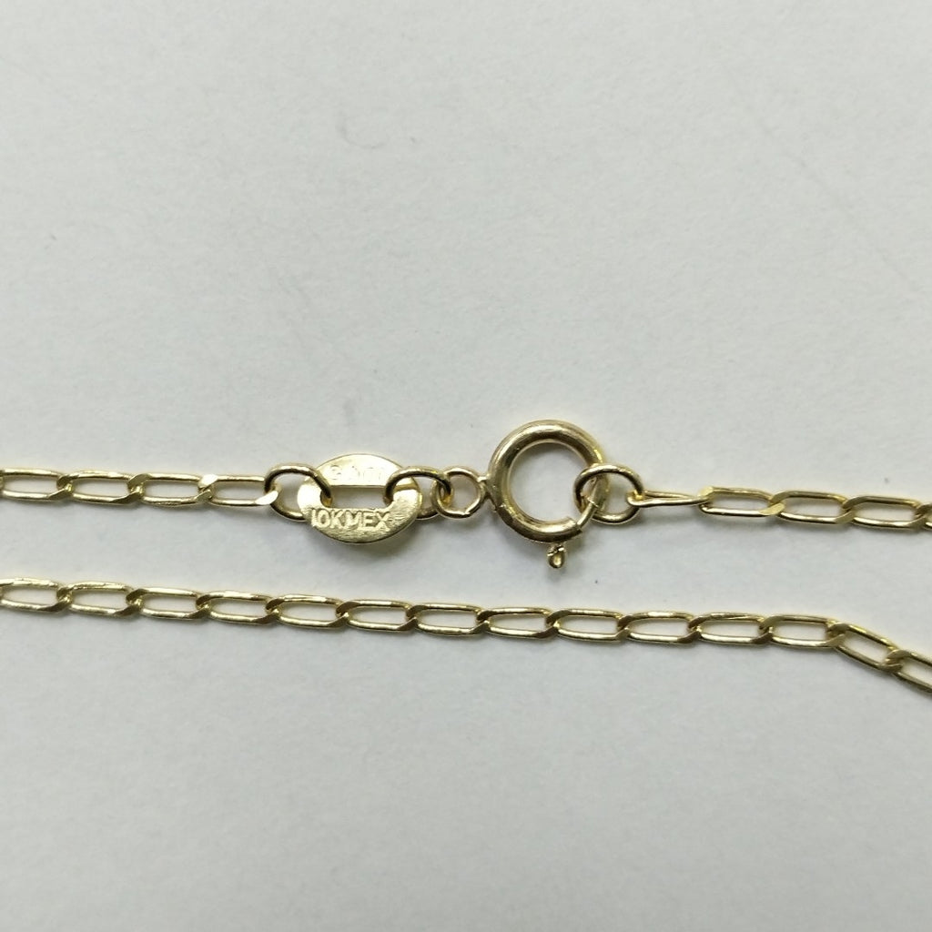 CADENAS TEJIDO ESLABONES ORO 10K 55 CM 1.9 GR (NUEVO)