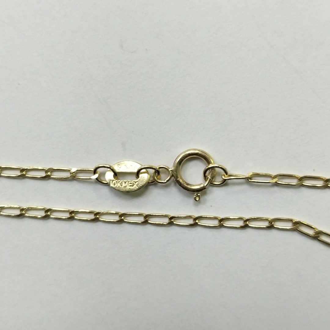 CADENAS TEJIDO ESLABONES ORO 10K 55 CM 1.9 GR (NUEVO)