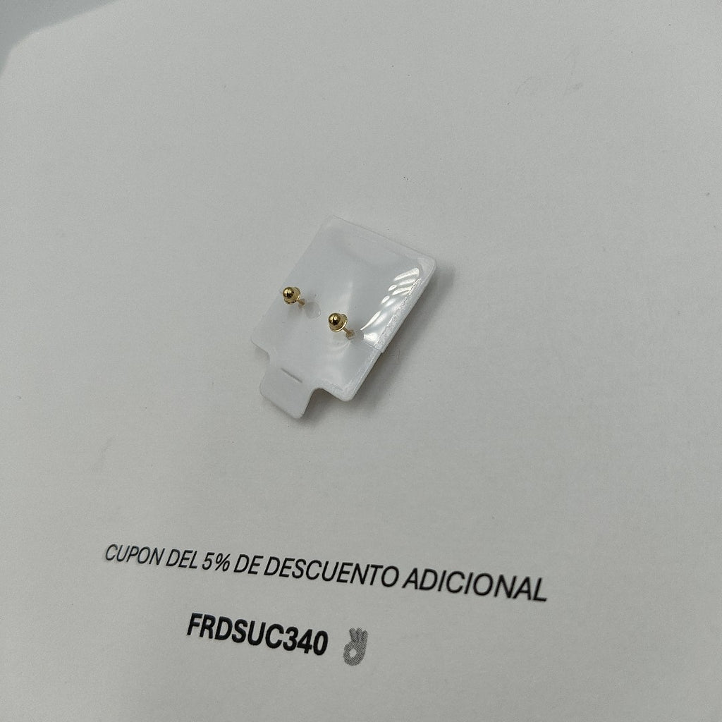 BROQUELES BROQUEL FIG COLIBRI ESMALTE AZUL 14K 0.2138 GR (NUEVO)