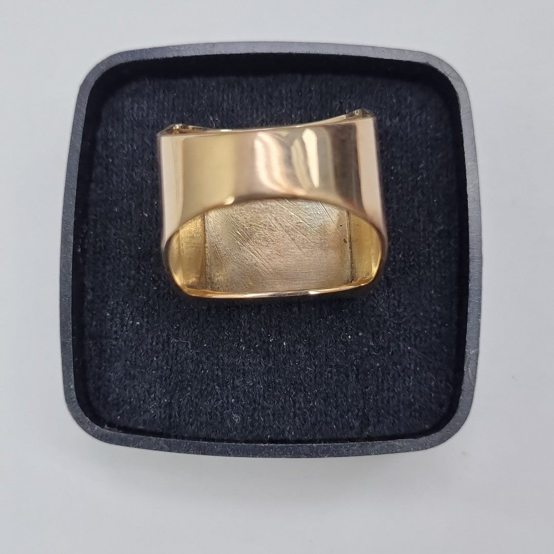 ANILLO ORO, RODIADO 10 K 10.5 GRMS (SEMINUEVO)