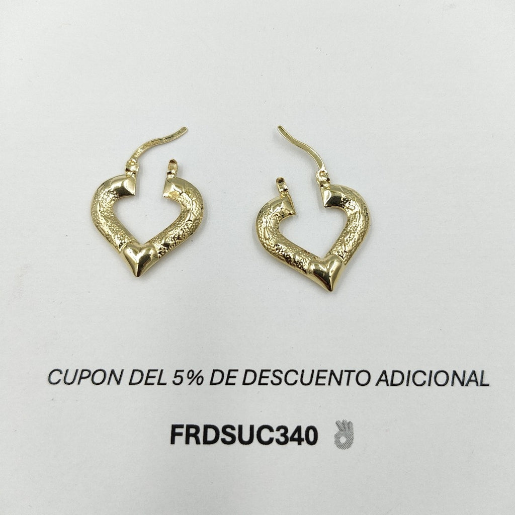 ARETES ARRACADAS 14K 1.8 GR (NUEVO)