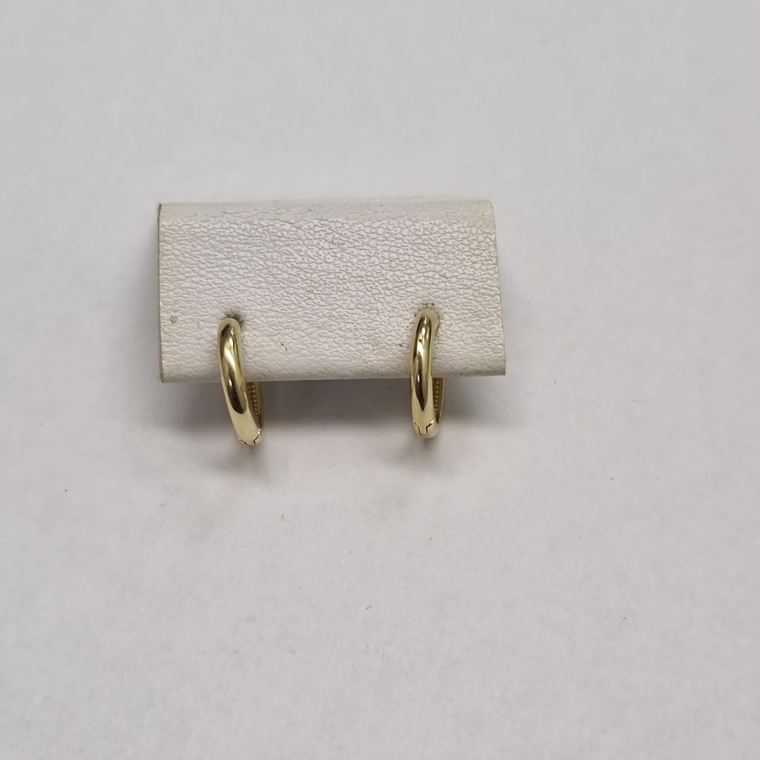 ARETES ARRACADAS LISAS 10K 1.2 GR (NUEVO)