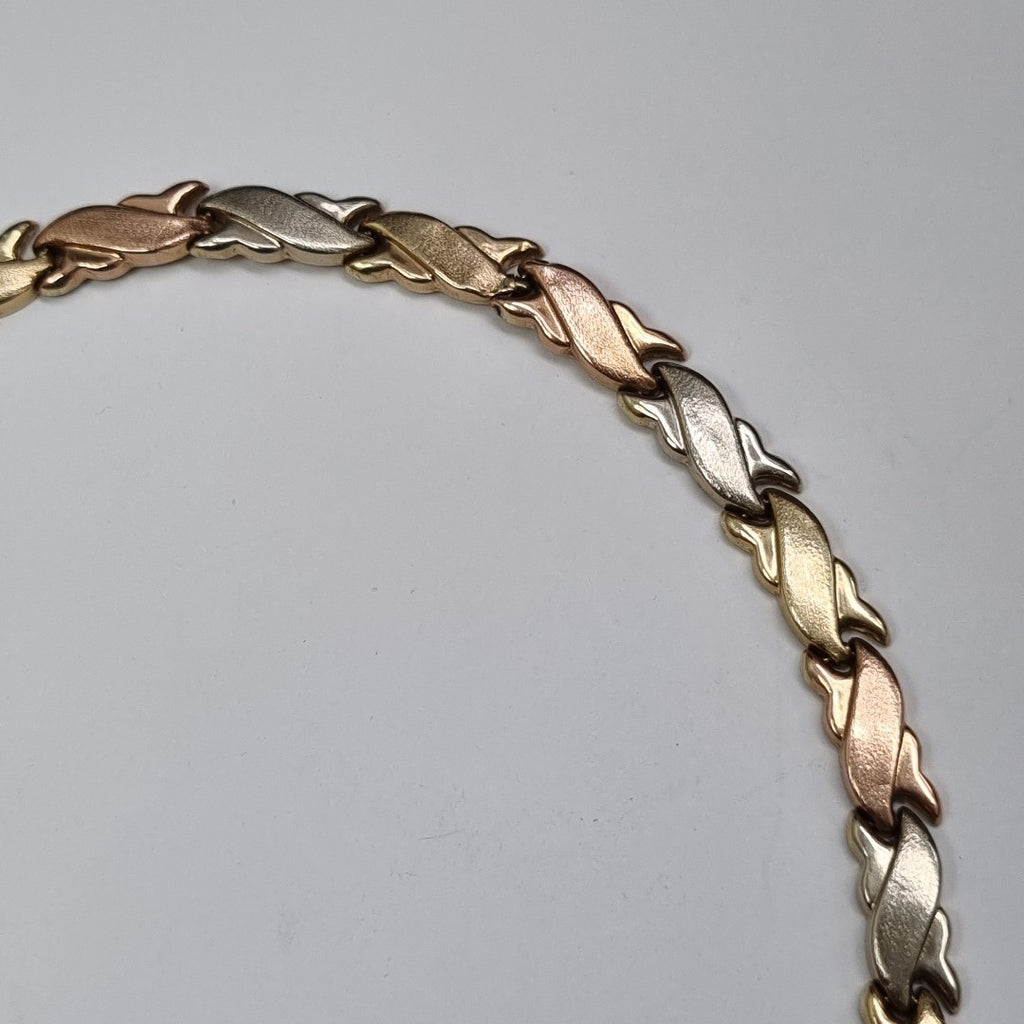 PULSERA ORO, ORO COMBINADO 14 K 8.9 GRMS (SEMINUEVO)